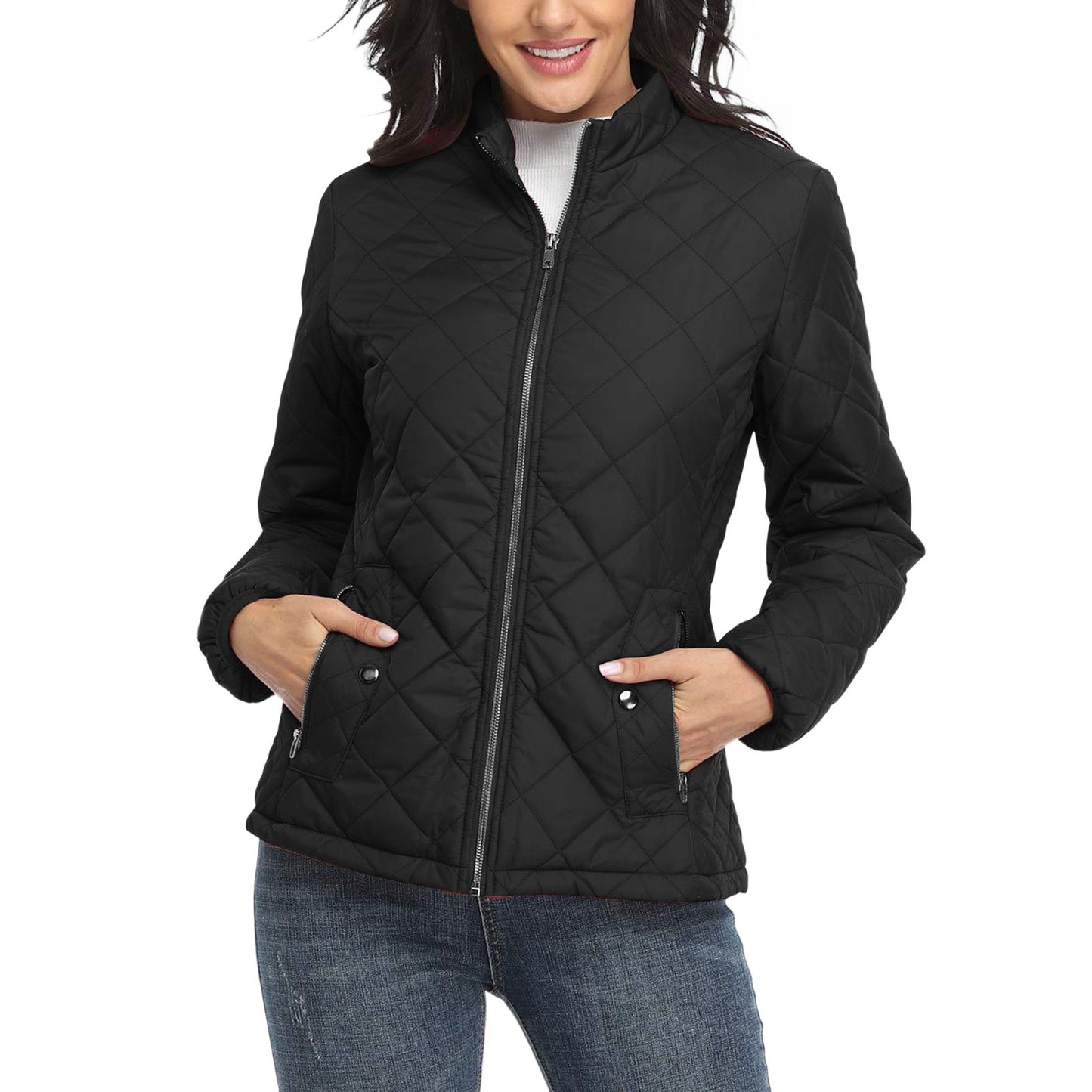 Winter Lightweight Down Cotton Jacket Women Padded Coat