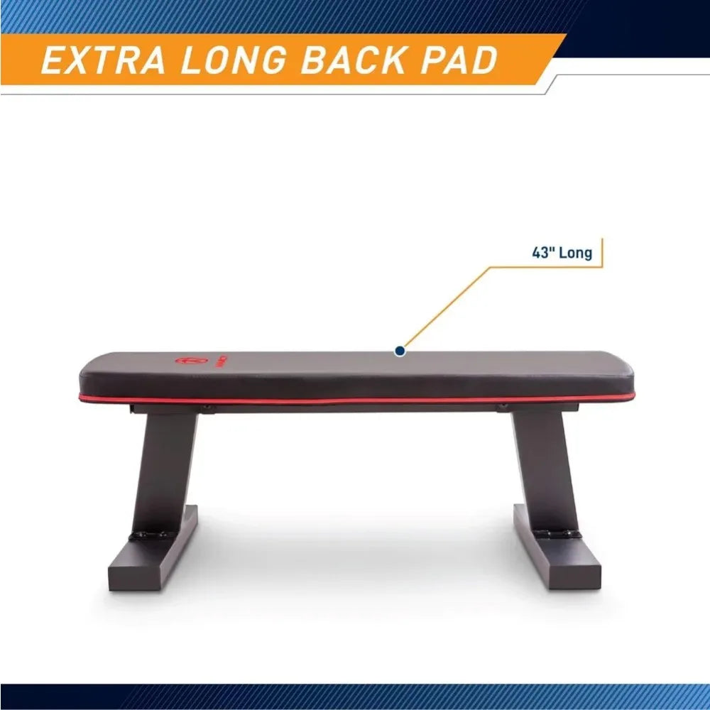 Deluxe Versatile Flat Bench Workout Utility Bench