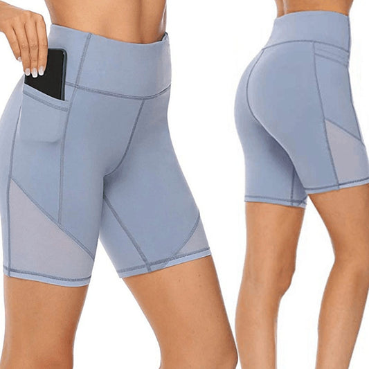 Plus Size Yoga Shorts Gym Fitness Shorts Women High Waist Sport Shorts  5XL - justforyoushopping23