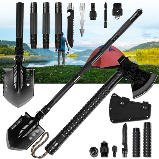 Multipurpose Shovel Axe Set Outdoor Survival Camping Shovel - justforyoushopping23