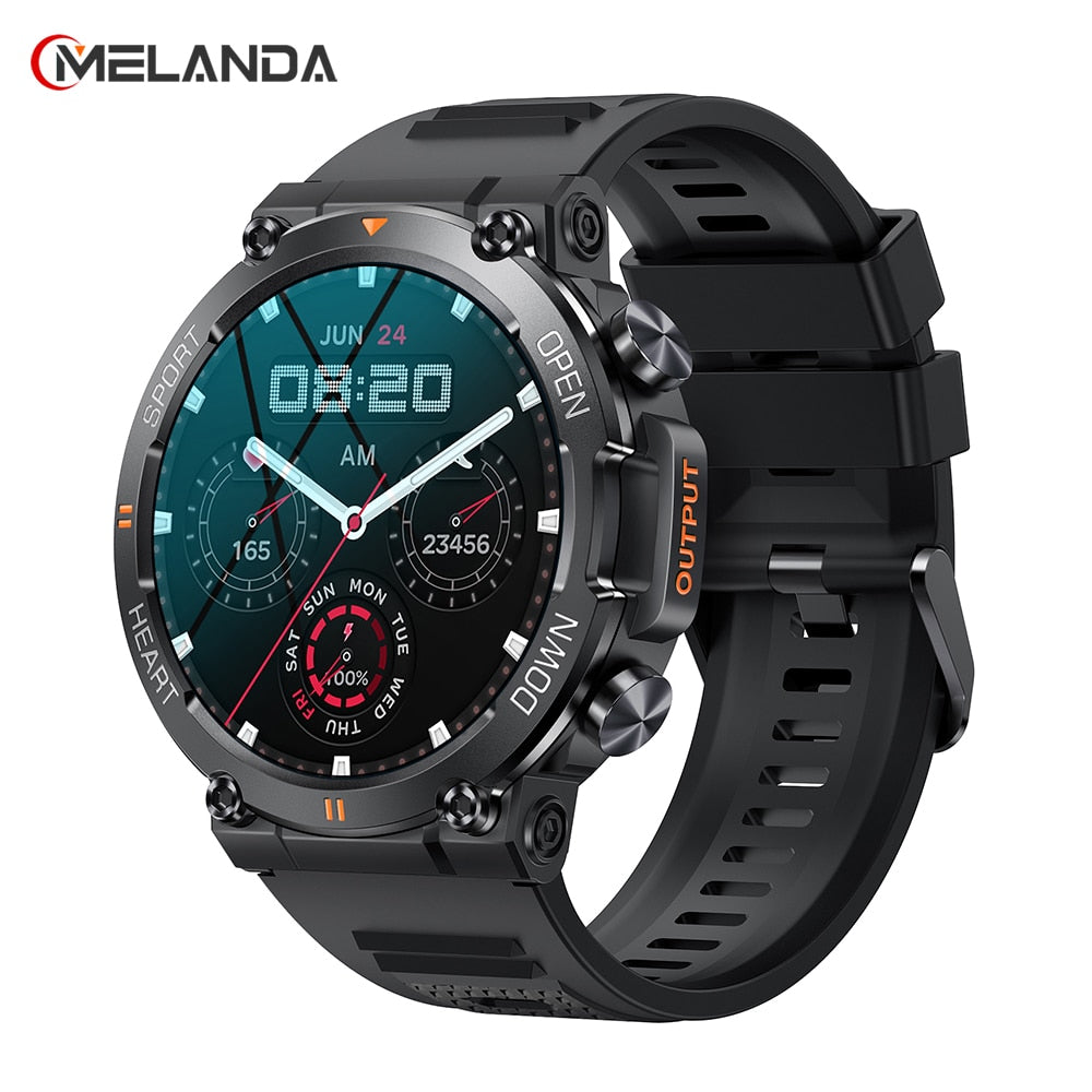 MELANDA New 1.39 inch Men's Bluetooth Call Smart Watch Sports Fitness Trainer - justforyoushopping23